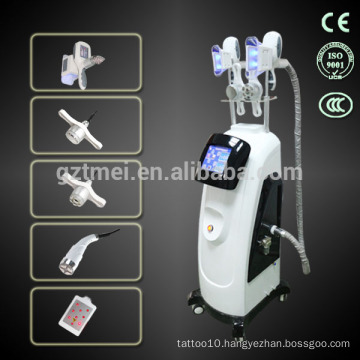 vertical cryolipolysis with cavitation body face RF lipo laser fat freezing machine